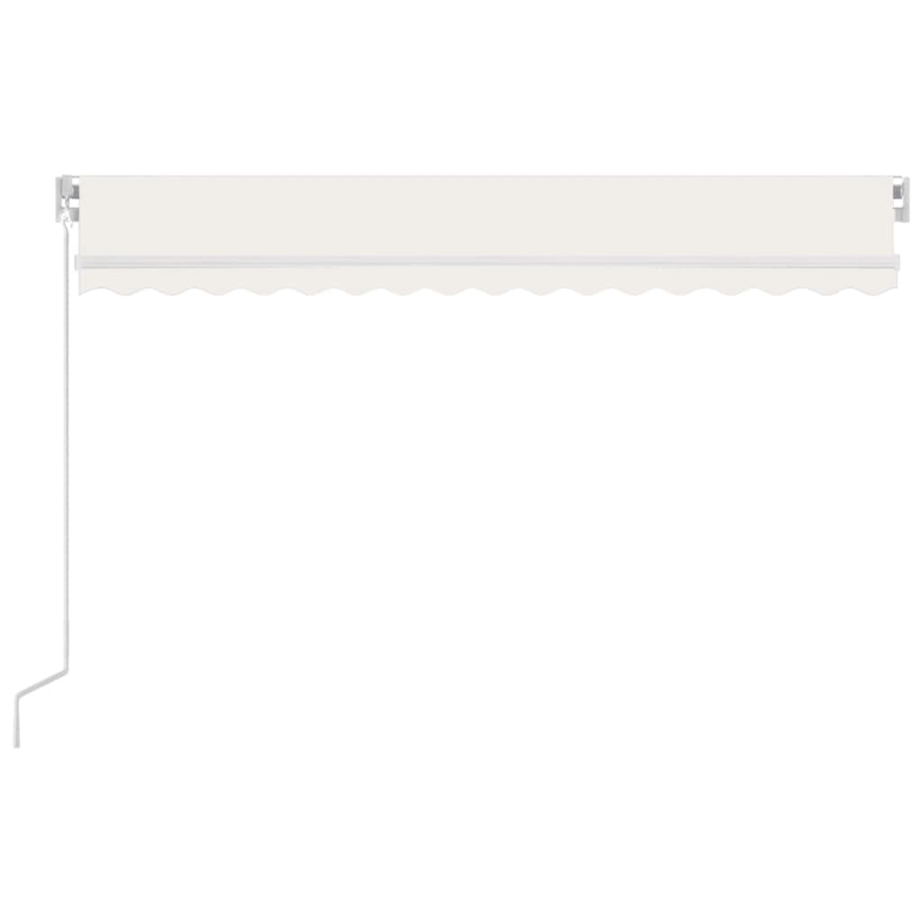 Manual Retractable Awning 450x350 cm Cream