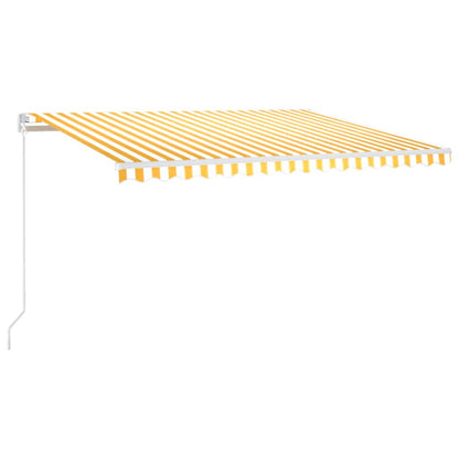 Retractable Awning | Yellow and White