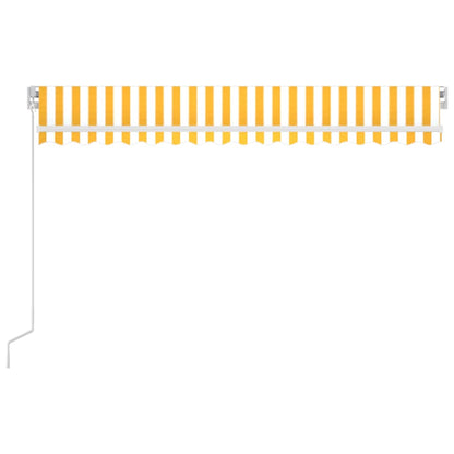 Retractable Awning | Yellow and White