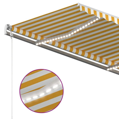 Retractable Awning | Yellow and White