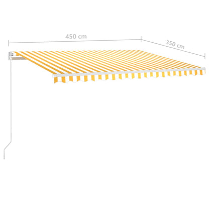 Retractable Awning | Yellow and White