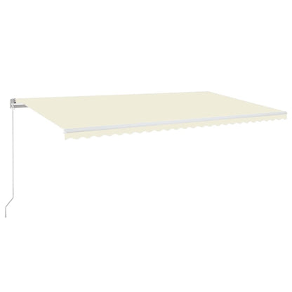 Manual Retractable Awning 600x350 cm Cream