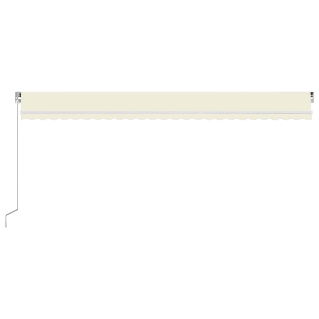 Manual Retractable Awning 600x350 cm Cream