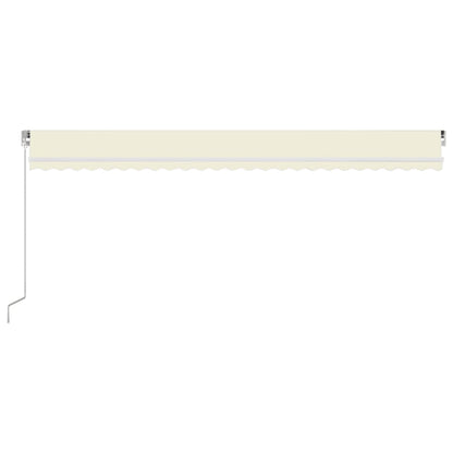 Manual Retractable Awning 600x350 cm Cream