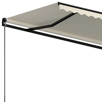 Manual Retractable Awning 350x250 cm Cream