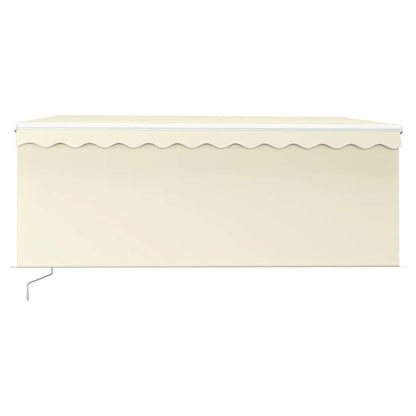 Manual Retractable Awning with Blind 3x2.5m Cream