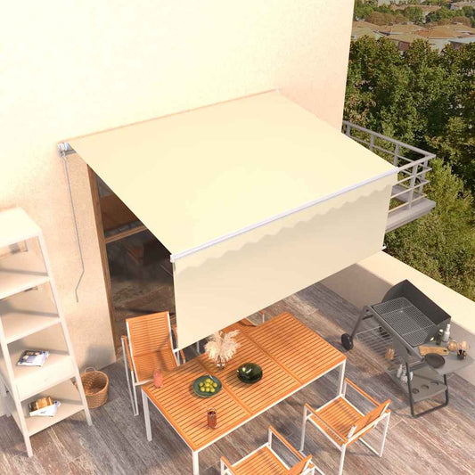 Manual Awning 3 x 2.5 m Cream 100% Polyester
