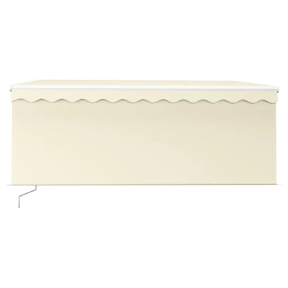 Manual Retractable Awning with Blind 3.5x2.5m Cream