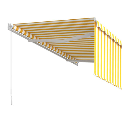 Retractable Awning | Yellow and white