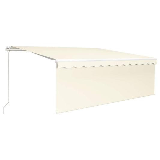 Manual Retractable Awning with Blind 4x3m Cream