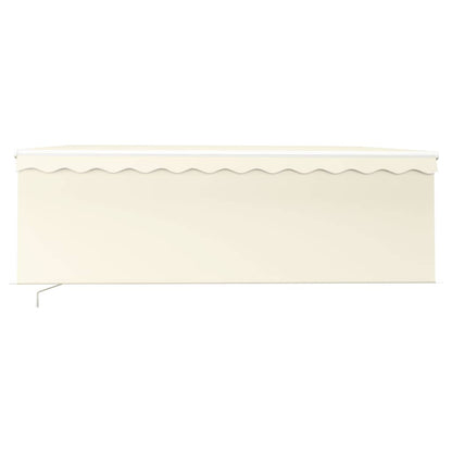Manual Retractable Awning with Blind 4x3m Cream