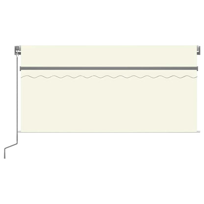 Manual Retractable Awning with Blind&LED 3.5x2.5m Cream
