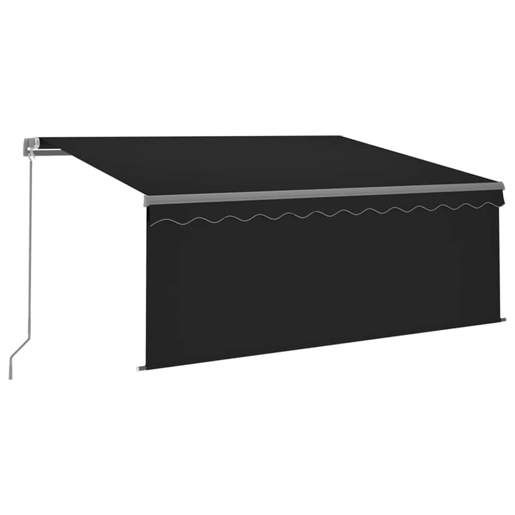 Retractable Awning | Anthracite | Powder-coated aluminium, Polyester