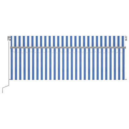 Retractable Awning | Blue and White