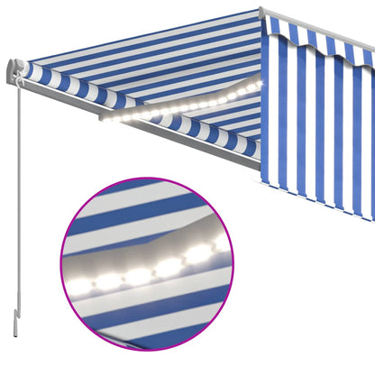Retractable Awning | Blue and White