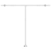 Manual Retractable Awning with LED 300x250 cm Blue and White