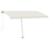 Freestanding Manual Retractable Awning 400x350 cm Cream