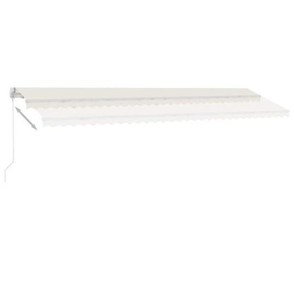 Manual Awning 6 x 3.5 m Cream 100% Polyester
