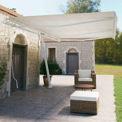 Manual Awning 6 x 3.5 m Cream 100% Polyester