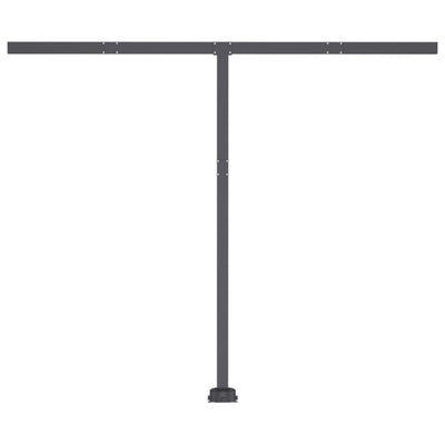 Freestanding Manual Retractable Awning 300x250 cm Orange/Brown