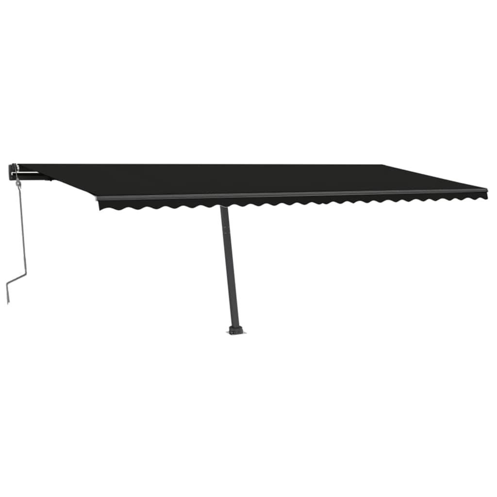 Manual Retractable Awning with LED 600x300 cm Anthracite