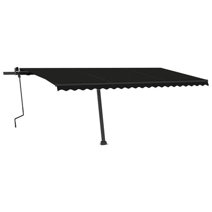 Manual Retractable Awning with LED 500x350 cm Anthracite