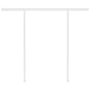 Manual Retractable Awning with Posts 3x2.5 m Yellow and White