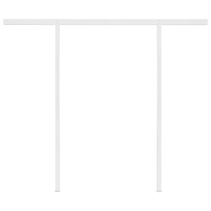 3069919 vidaXL Manual Retractable Awning with Posts 3,5x2,5 m Anthracite (313190+46848+315093)