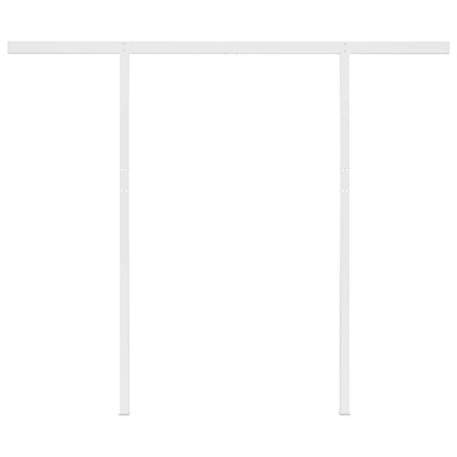 3069924 vidaXL Manual Retractable Awning with LED 3,5x2,5 m Anthracite (313200+46848+315093)