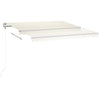 Manual Retractable Awning with LED 4x3.5 m Cream