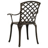 3 Piece Bistro Set Cast Aluminum Bronze