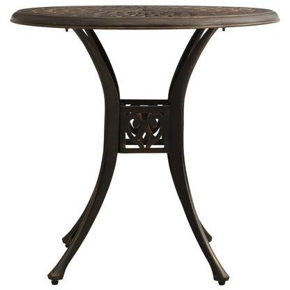 5 Piece Bistro Set Cast Aluminum Bronze