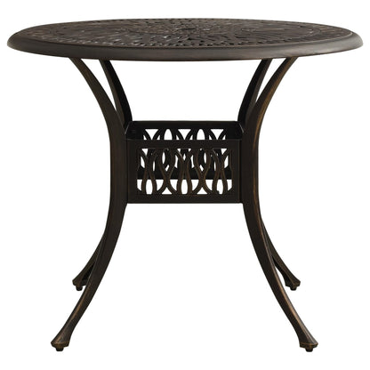 5 Piece Bistro Set Cast Aluminum Bronze