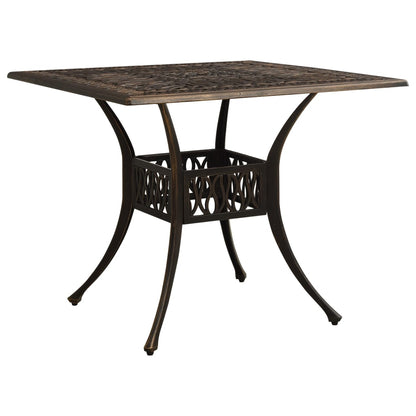 5 Piece Bistro Set Cast Aluminum Bronze