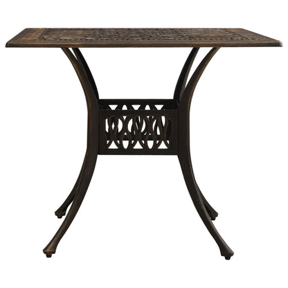 5 Piece Bistro Set Cast Aluminum Bronze