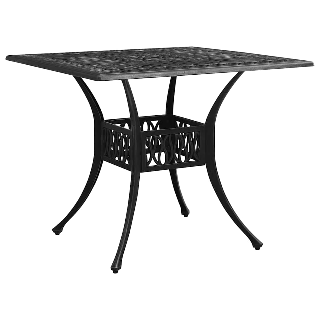 5 Piece Bistro Set Cast Aluminum Black