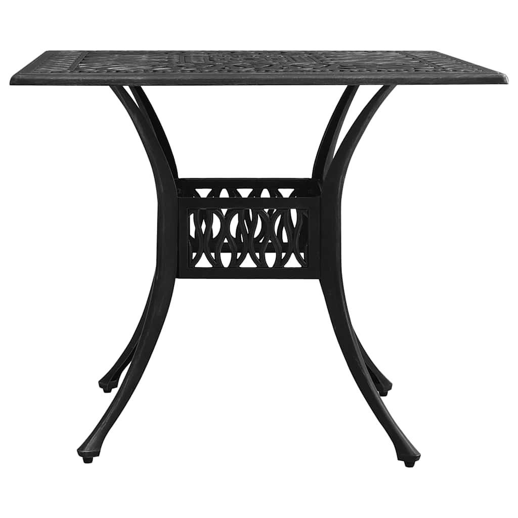 5 Piece Bistro Set Cast Aluminum Black