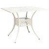 5 Piece Bistro Set Cast Aluminum White