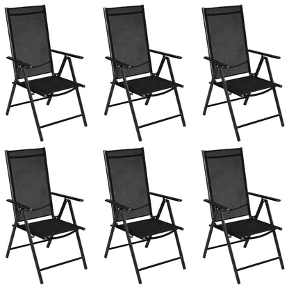 Dining Set | Black | Powder-coated aluminium, Textilene, WPC | Standard