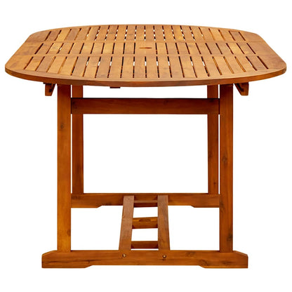 Dining Set | Black | Solid Acacia wood, PE rattan, Powder-coated steel