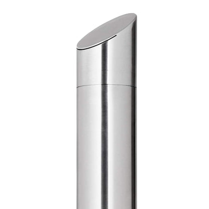 Garden Shower with Brown Base 225 cm Stainless Steel