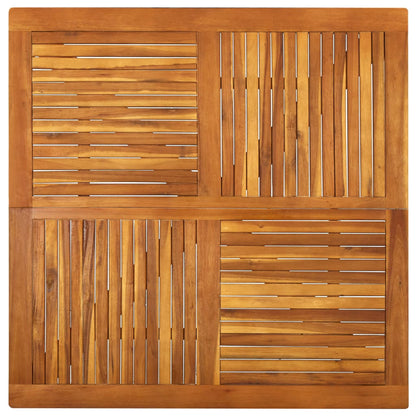 Dining Set | Brown | Solid Acacia wood, PE rattan, Powder-coated steel