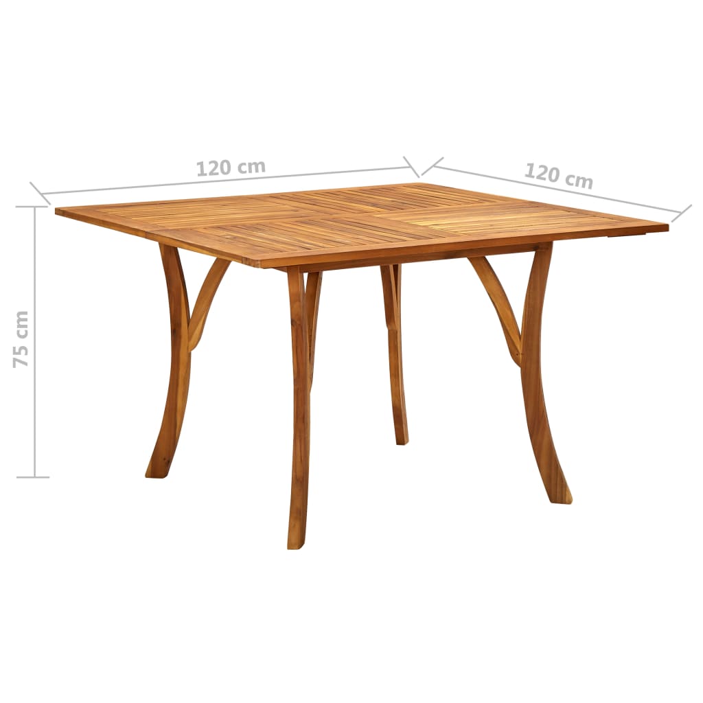Dining Set | Black | Solid Acacia wood | Medium |  Stackable