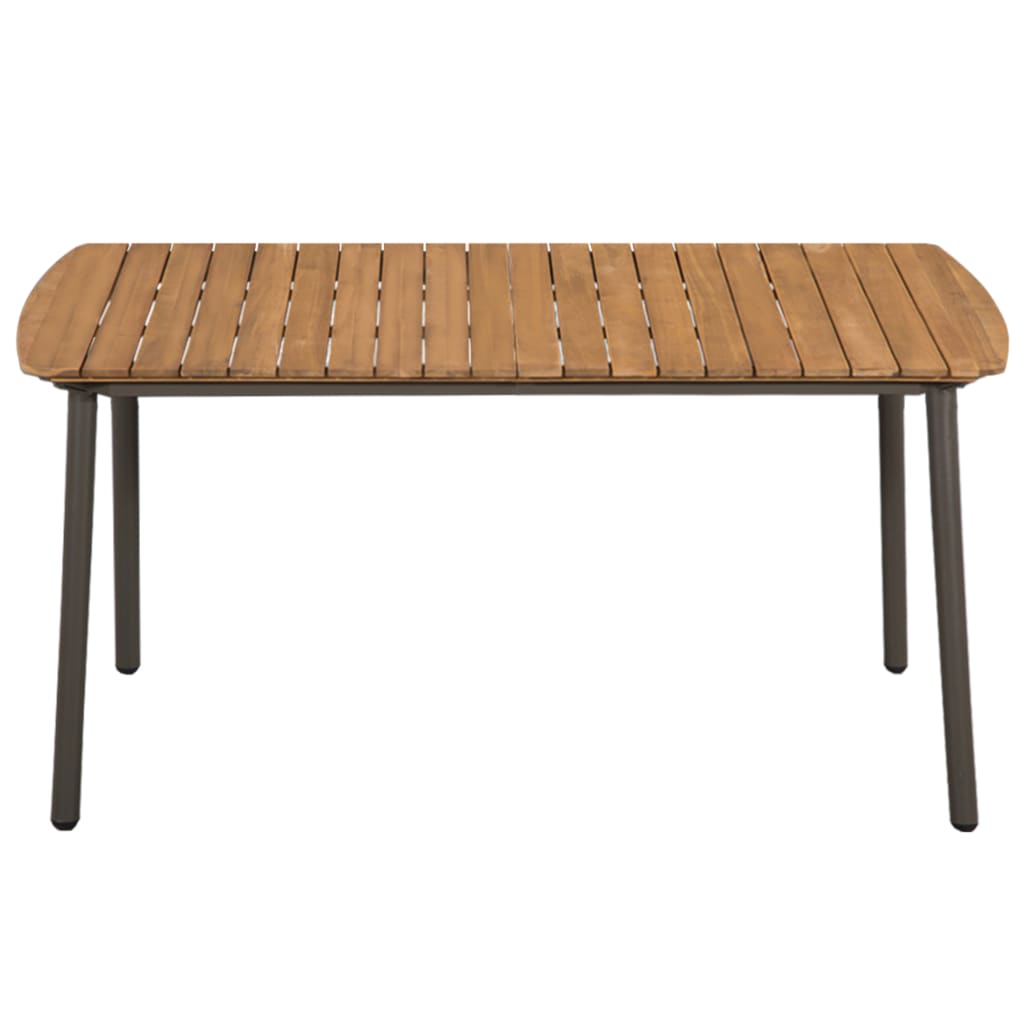 Dining Set | Black | Solid Acacia Wood | Stackable | Dining Set