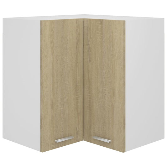 Hanging Corner Cabinet | Sonoma oak | Engineered wood | Corner Size