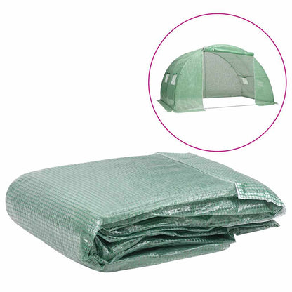 Greenhouse Replacement Cover (8 m²) 400x200x200 cm Green
