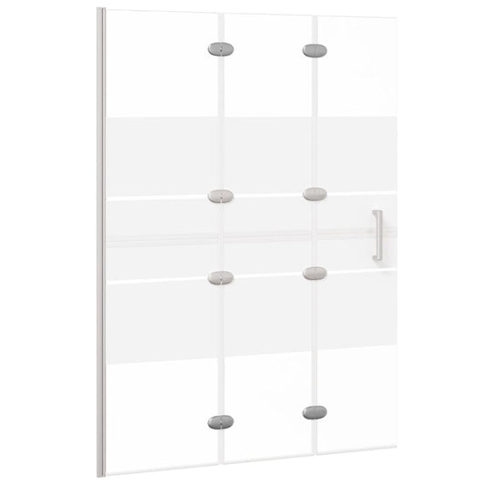 Folding Shower Enclosure ESG 100x140 cm White