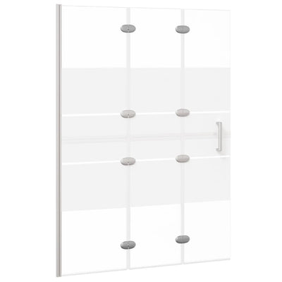 Folding Shower Enclosure ESG 100x140 cm White