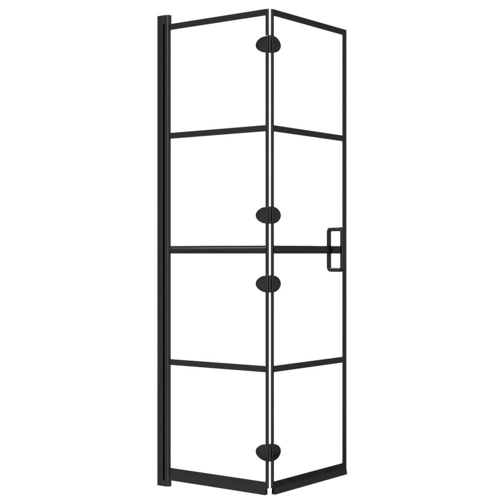 Folding Shower Enclosure ESG 31.5"x55.1" Black