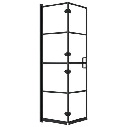 Folding Shower Enclosure ESG 31.5"x55.1" Black